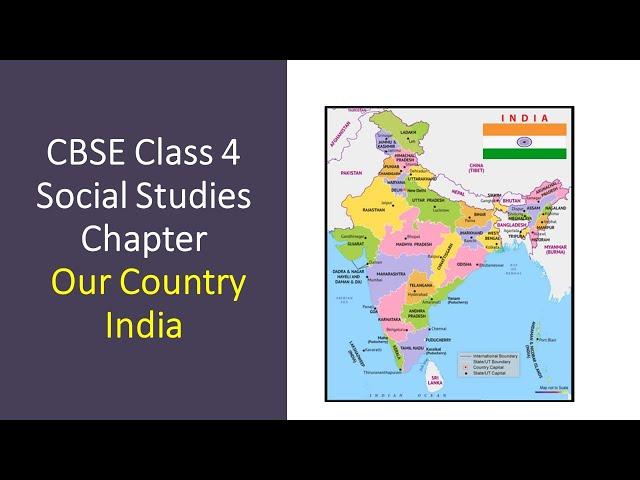 CBSE #Class-4 Social Studies #chapter Our Country India #INDIA