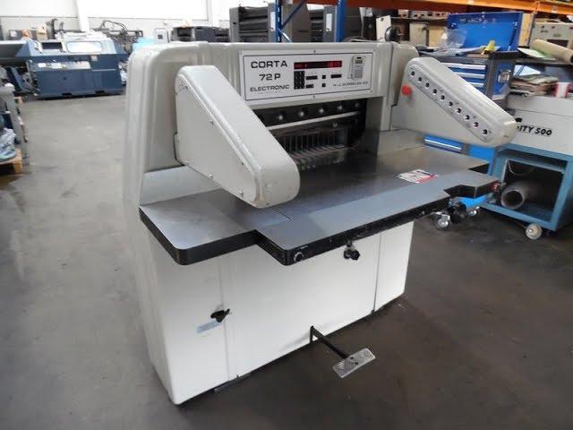 Used paper Guillotine Corta 72p for sale Gab Supplies Ltd 1985