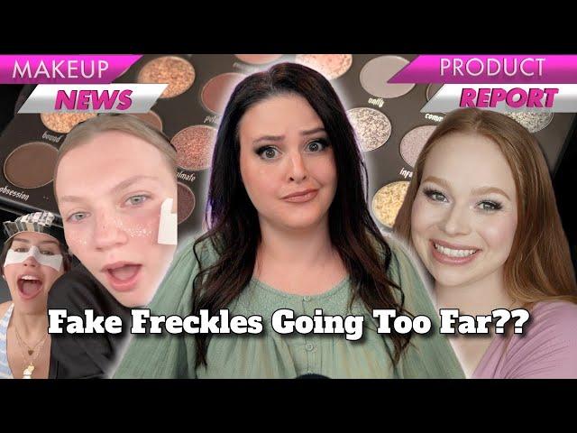 Are these Fake Freckles TOO MUCH? +Amy Loves Makeup X Adept  | What's Up in Makeup Products