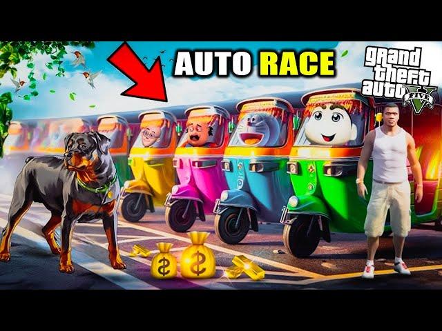 GTA 5: Shinchan & Franklin Mega Auto Race Challenge in Gta5...!