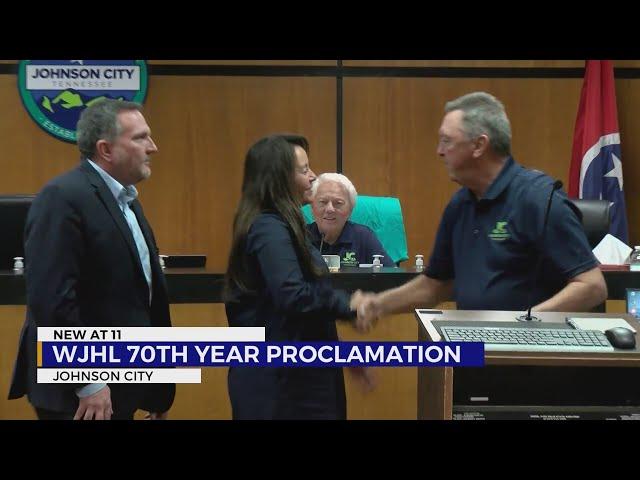 Johnson City Commission commemorates WJHL's 70th anniversary