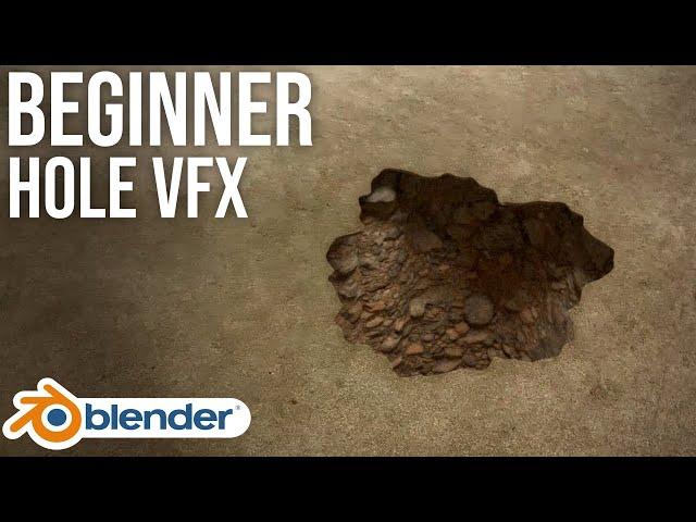 How to Create a Hole Using VFX | Blender Beginner VFX Tutorial