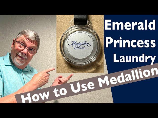 EMERALD PRINCESS LAUNDRY ROOM - How to Use your MEDALLION to do LAUNDRY