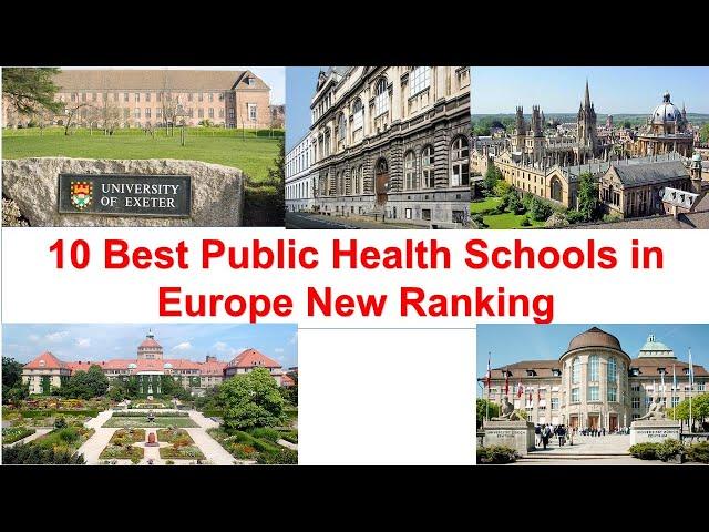 10 Best Public Health Schools in Europe New Ranking | Allied Health Courses Ranking