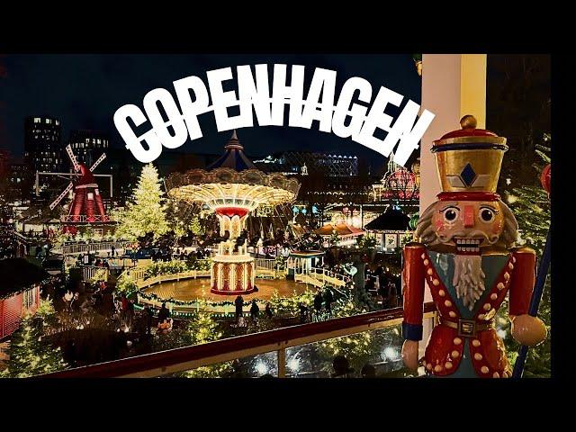 Copenhagen Tivoli Christmas Market  Magical Lights & Cozy Winter Walk  4K HDR