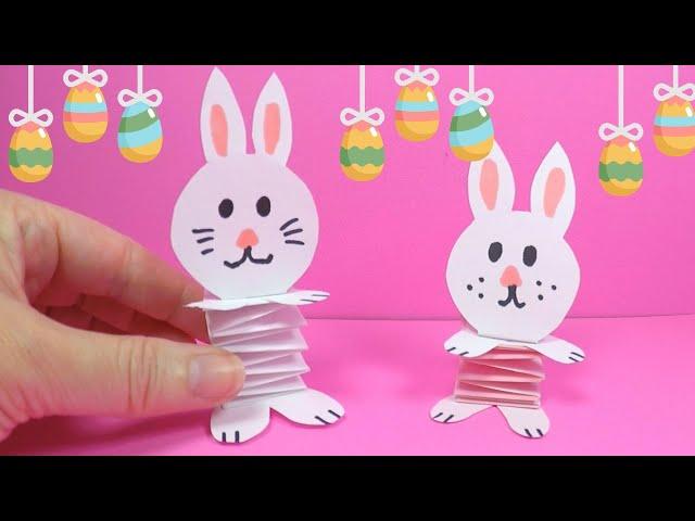 Bouncing Paper Bunny | Easy Easter Bunny Craft