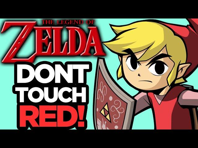 EVERY LEGEND OF ZELDA GAME: Don't Touch the Color Red Challenge!