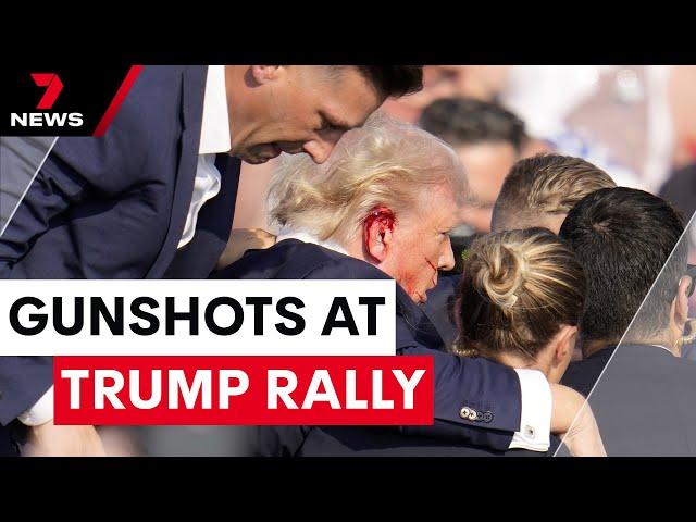 Gunshots at Donald Trump Rally | 7NEWS