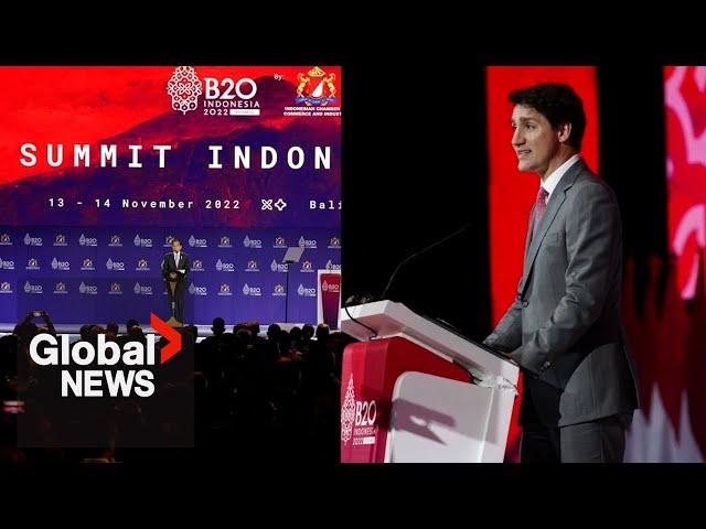 Trudeau pushes to further isolate Russia at G20 summit