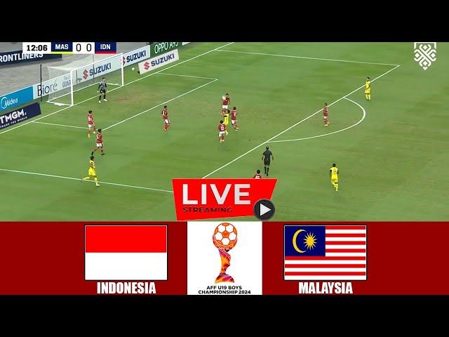[LIVE] Indonesia vs Malaysia | AFF Championship U19 2024 | Full Match Today Streaming
