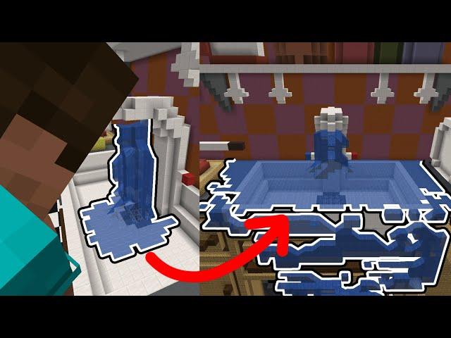 Minecraft realistic water vs sink