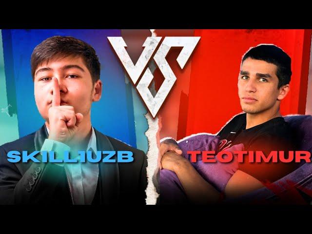 TEOTIMUR VS SKILL1UZB // TIMUR SKILLUZBNI QIYNADI//QONLI JANG #tdm #evilboypubgm