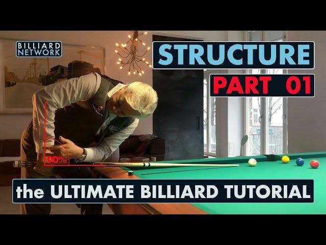 STRUCTURE |  the  ULTIMATE BILLIARD  TUTORIAL |  Straight Shots   Part 01 / 24 | by WC Ralph Eckert