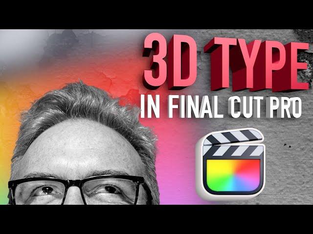 Have you tried this 3d Text Setup In Final Cut Pro?