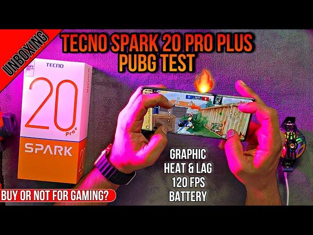 UNBOXING Tecno Spark 20 Pro Plus & PUBG Test | Price | Heat & Lag | 120fps | Battery | Electro Sam