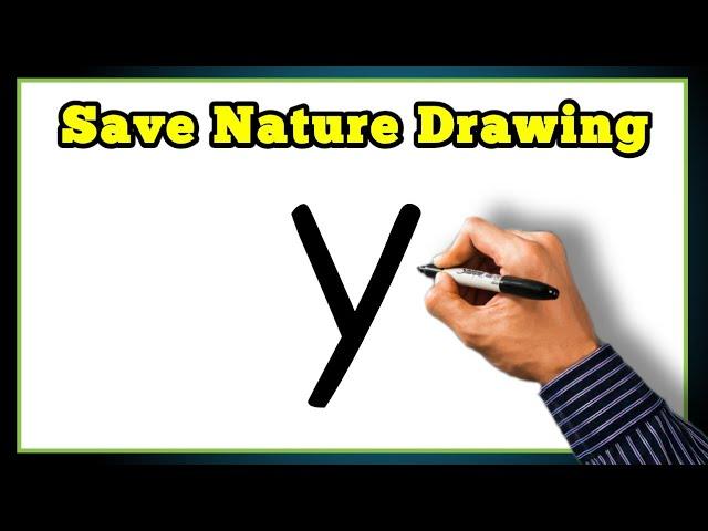 World Nature Conversation Day Drawing | Save Nature Save Life Drawing | Save Environment Drawing