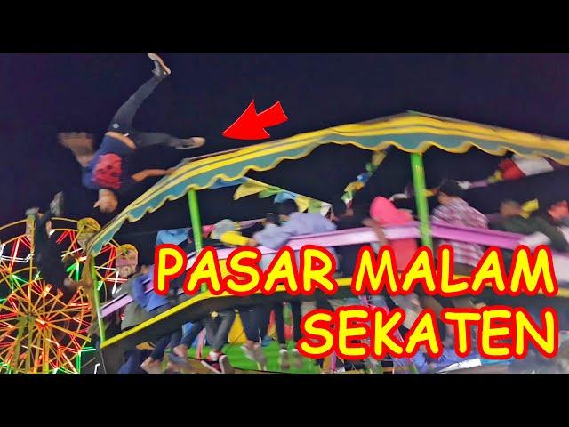 Atraksi Ekstrim Bikin Deg-Degan Wahana Ombak Banyu Sekaten Jogja (acrobatic performance, Indonesia)