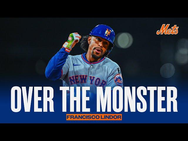 Francisco Lindor Homers OVER the Green Monster!