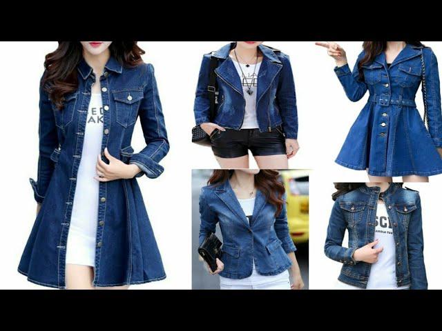 Denim jacket for girls jacket designs l Beautiful Denims kurtas designs #blousedesign