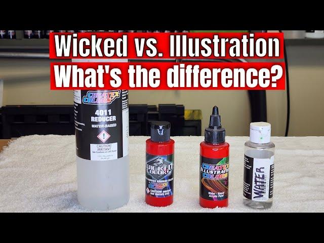 Createx Wicked vs. Illustration Airbrush Paint - What's the Difference?