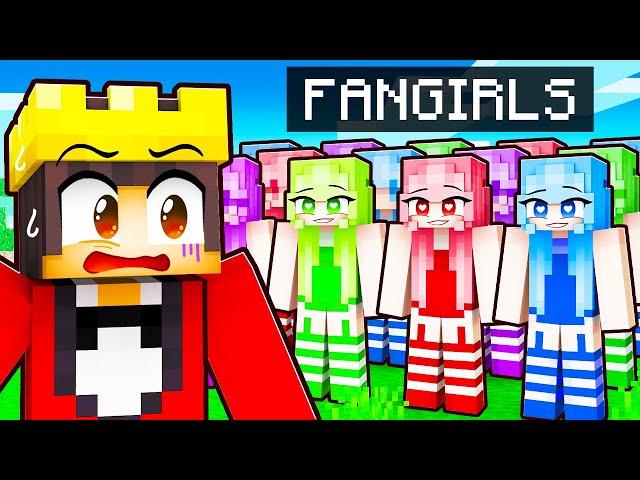 Mongo Has 100 CRAZY FAN GIRLS In Minecraft!