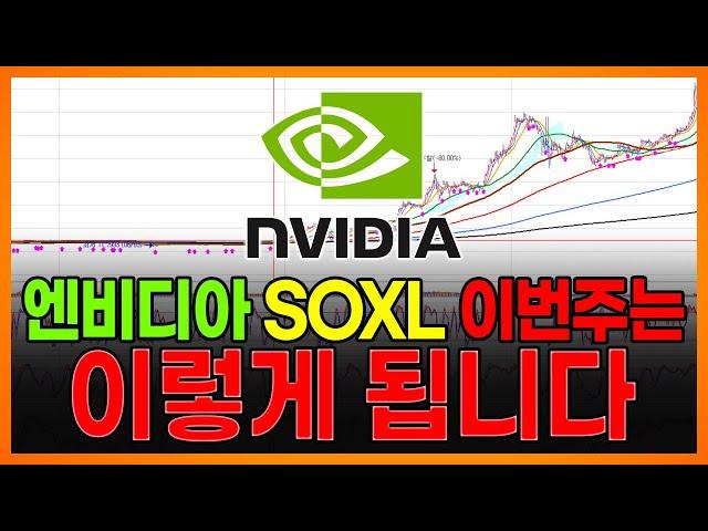 엔비디아 SOXL 이번주는 이렇게 됩니다. 꼭 혼자만 보세요