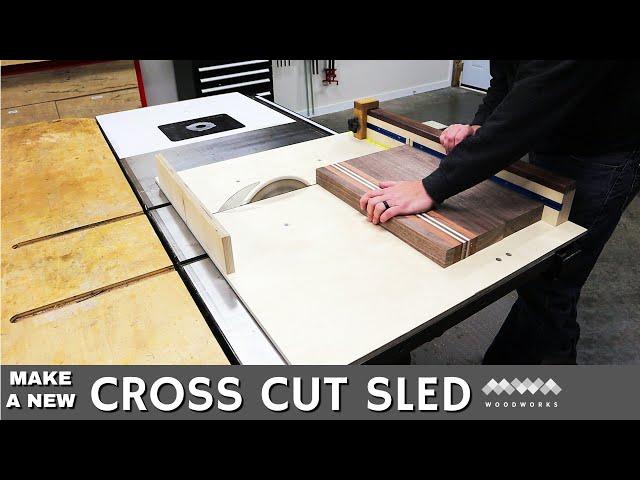 Easy Table Saw Cross Cut Sled | PLANS AVAILABLE