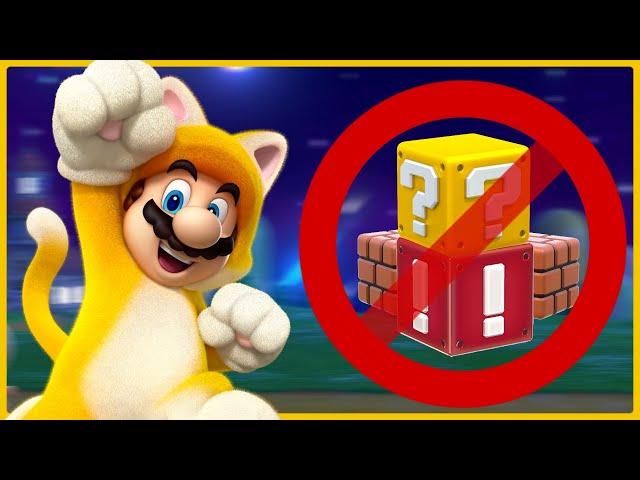 I tried beating Super Mario 3D World WITHOUT TOUCHING A BLOCK!