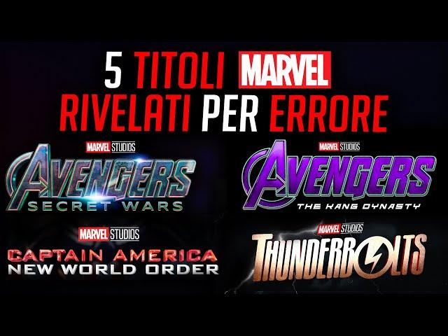 AVENGERS 5 e 6, CAPTAIN AMERICA 4 ed ALTRO RIVELATI per ERRORE da MARVEL?