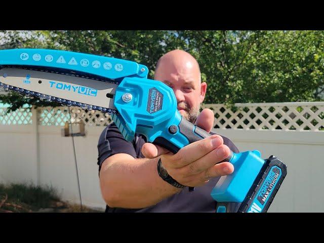 Review for Tomyvic  Mini handheld Chainsaw (6-inch, battery powered)