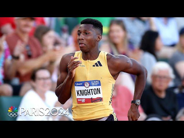 Erriyon Knighton EXPLODES for 19.92 in 200m semis at Trials | NBC Sports