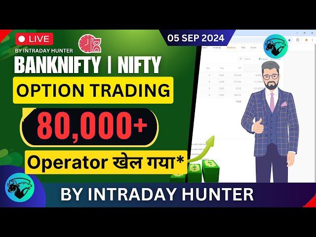 Live Intraday Trade | Bank nifty Option Trading by Intraday Hunter