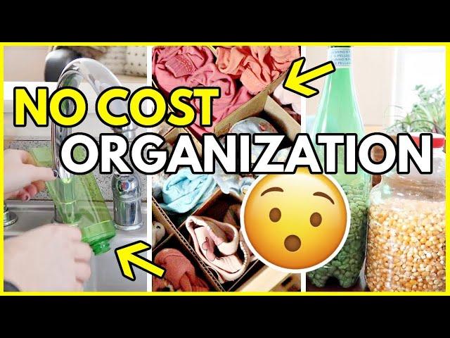 Get organized for $0  25 TOTALLY FREE ORGANIZATION IDEAS