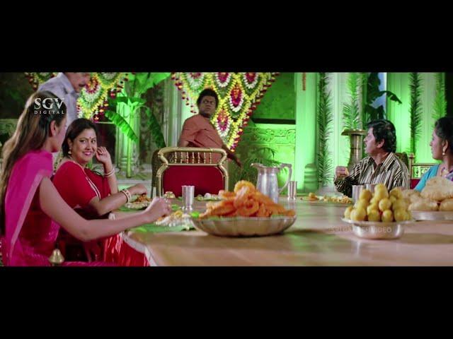 Sadhu Kokila Disturbing While Eating Food Super Ultimate Comedy Scene | Chandu Kannada Movie