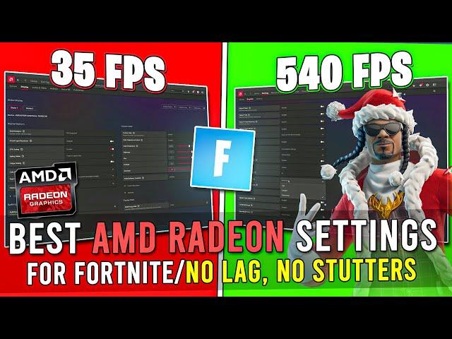 Best AMD Radeon Settings For Fortnite (FIX FPS DROPS/FIX STUTTERS)