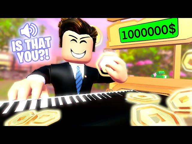 Playing PIANO on Pls Donate SHOCKED Everyone then this happened...