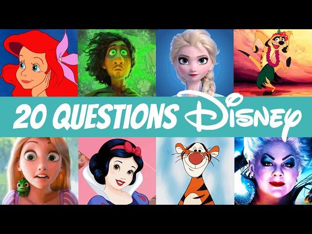 20 Questions | Disney Quiz