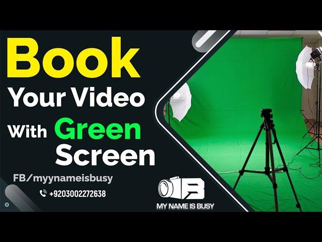 Book Your Video (With Green Screen)