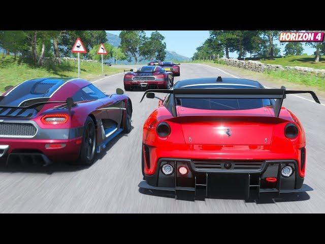 Forza Horizon 4 - Ferrari 599XX Evo | Goliath Race Gameplay