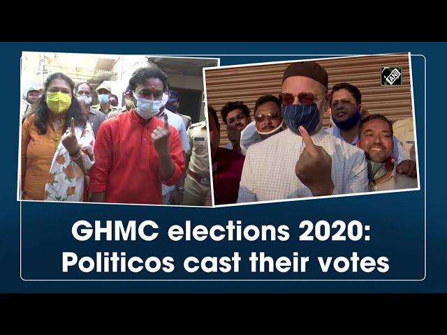 GHMC elections 2020: Politicos cast their votes