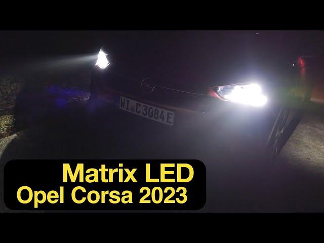 2023 Opel Corsa F: adaptives IntelliLux LED Matrix Licht Test [4K] - Autophorie Extra