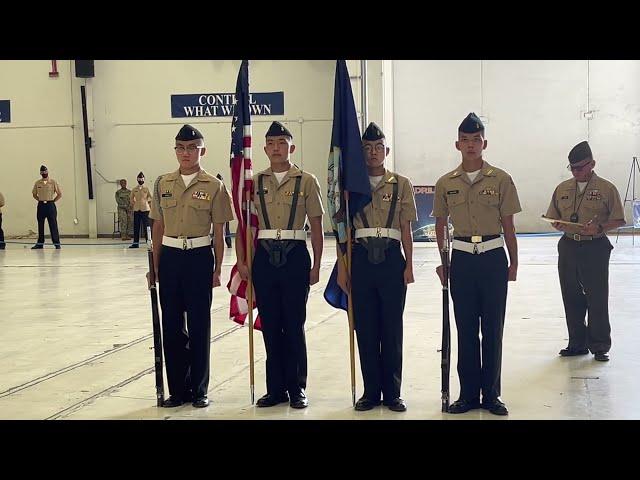 Colour Guard at the 2022 NJROTC National Academic, Athletic, and Drill Competition