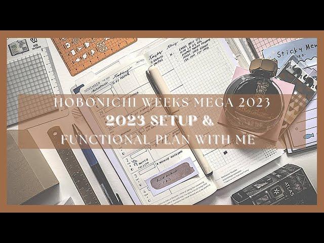 Hobonichi weeks 2023 setup & functional plan with me | sneaker mega | paperjoyph