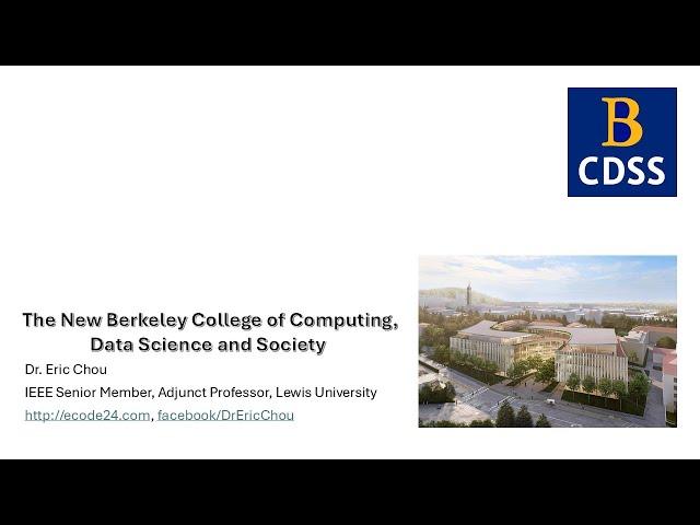 UC 38E: The New College of Computing, Data Science and Society at Berkeley [Information Session]