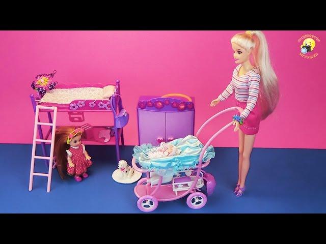 Беременная кукла с коляской и щенком. Игровой набор / Pregnant doll with a puppy. Game set for girls