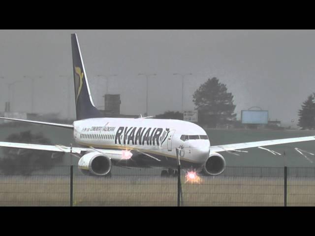 RYANAIR - take-off from Brno Airport LKTB