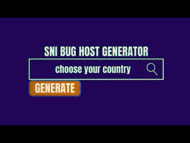 how to find sni bug host for any country