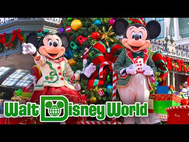 Mickey's Once Upon a Christmastime Parade 2024 - Christmas Parade at Walt Disney World [4K POV]