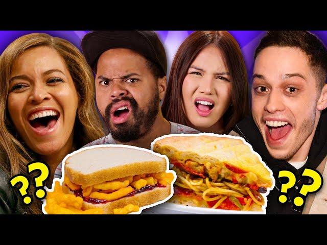 Trying Celebs' Favorite Weird Food Combos!  | People Vs. Food