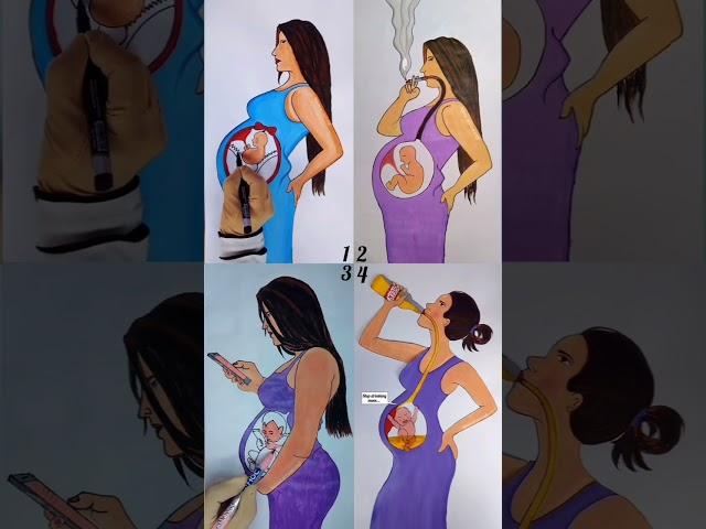 4 Deep meaning video about pregnancy time. #rifanaartandcraft #youtubeshorts #shortvideo #rifanaart